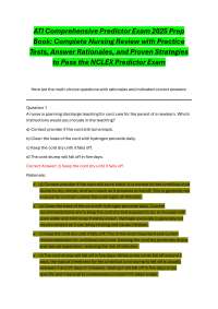 A.T.I Comprehensive Predictor Exam 2025 Prep  Book: Complete Nursing Review