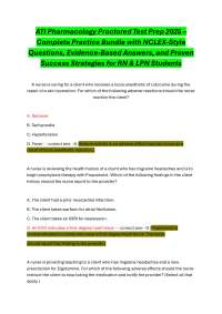 A.T.I Pharmacology Proctored Test Prep 2025 –  Complete Practice Bundle with NCLEX-Style