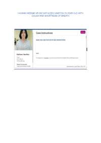 I-HUMAN WEEK#3 NR 602 KATHLEEN HAMITON 16-YEAR-OLD WITH COUGH AND SHORTNESS OF BREATH