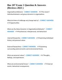 Bus 107 Exam 1 Question & Answers (Reviews 2025 )