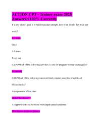 ACTION CPT - Trainer exam 2025| Answered 100% Correctly