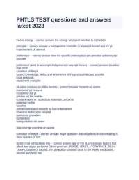 PHTLS TEST questions and answers latest 2023