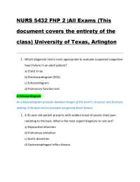 NURS 5432 FNP 2 |All Exams (This  document covers the entirety of the  class) University o