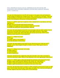 TNCC 20TH REAL EXAM ACTUAL VERIFIED EXAM TEST BANK 2500 QUESTIONS AND ANSWERS VERIFIED ANS
