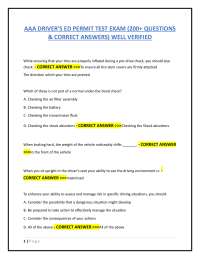 AAA Driver's Ed Permit Test: 200+ Questions & Answers - Prof. Brenda J. Johnson
