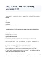 PHTLS Pre & Post Test fully solved graded A+ to pass 2023.docx