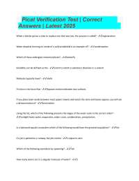 Picat Verification Test Exam 2025