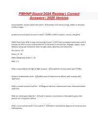PMHNP Board 2024 Review  Correct Answers
