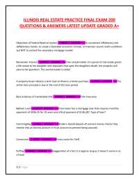 Illinois Real Estate Practice Exam: 200 Q&A for Test Prep