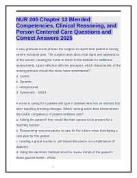 NUR 205 Chapter 13 Blended Competencies, Clinical Reasoning, and Person Centered Care