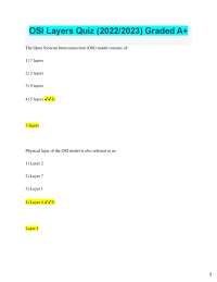 OSI Model Layers Quiz: Test Your Networking Knowledge