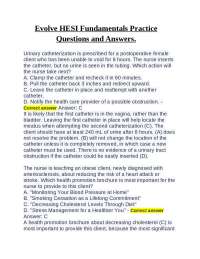 Evolve HESI Fundamentals Practice Questions and Answers.