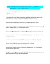 PMK E7 Master Questions Bank  Correct Answers  2025 Version