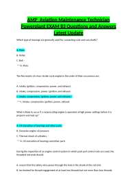 AMP  Aviation Maintenance Technician Powerplant EXAM 83 Questions and Answers Latest Updat