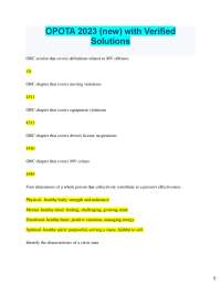 OPOTA 2023 (new) with Verified  Solutions  ORC section that covers definitions related to
