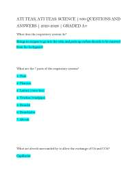 ATI TEAS: SCIENCE | 830 QUESTIONS AND ANSWERS | 2025-2026 | GRADED A+
