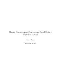 Resumo Completo para Concursos na Área Policial e Segurança Pública
