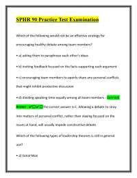 SPHR 90 Practice Test Examination Definitive Exam Guide: Questions, Answers & Winning Stra
