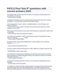 PHTLS Post Test 9th questions with correct answers 2023.docx