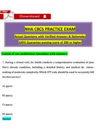 NHA CBCS Exam Study Guide – Billing & Coding Certification Prep with Key Topics 2025
