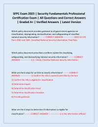SFPC Exam 2025 | Security Fundamentals Professional Certification Exam