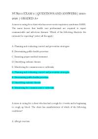 NUR215 EXAM 2 | QUESTIONS AND ANSWERS | 2025-2026 | GRADED A+