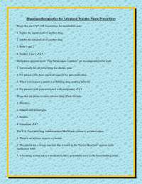 Pharmacotherapeutics for Advanced Practice Nurse Prescribers