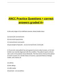 ANCC Practice Questions + correct answers graded A+.docx