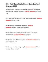 88M Red Book Study Exam Question And Answers 2025.