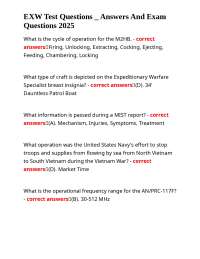 EXW Test Questions _ Answers And Exam Questions 2025