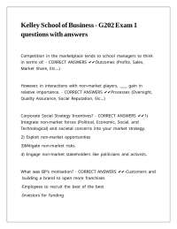 Exam Questions and Answers: Market Competition and Corporate Strategy