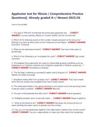 Illinois Applicator Certification Exam: Comprehensive Practice Questions (2025/26)