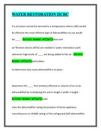 WATER RESTORATION IICRC Exam Mastery Toolkit: Proven Practice Questions & Expert Solutions