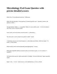 Microbiology Exam Questions and Answers: Comprehensive Review Guide