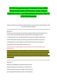 A.T.I PN Comprehensive Predictor Exam 2025:  Study Guide with Full Practice Tests, Expert