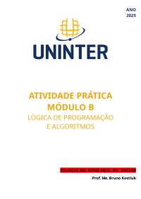 Trabalho LPA módulo B 2025