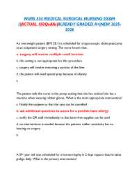 Medical-Surgical Nursing Exam Q&A: Perioperative Care Guide