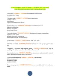 EXAM 1 ABNORMAL PSYCH (CHAPTERS 1-4 TEXTBOOK QUIZ QUESTIONS)