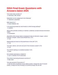 ISSA Final Exam Questions with Answers latest 2025