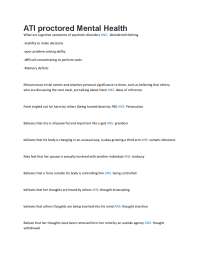 ATI proctored Mental Health Exam. 125 Questions And Answers