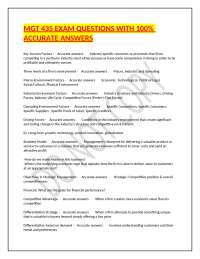 MGT 435 Exam Questions: Strategic Management Key Concepts