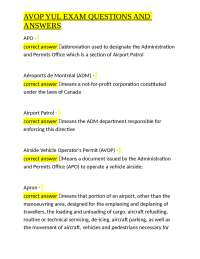 AVOP YUL Exam: Airside Vehicle Operator's Permit Q&A