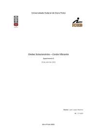 Relatório Ondas Estacionárias