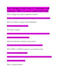Epic Bridges Exam Prep: Q&A for Interface Messaging