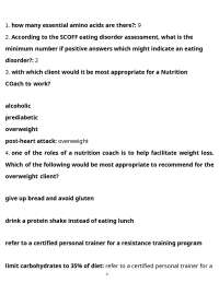 NASM CNC – Final Exam Study Guide – 300+ Latest Questions & Answers (2025 - 2026 Edition)