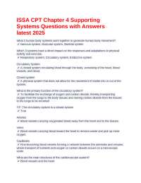 ISSA CPT Chapter 4 Supporting Systems Questions with Answers latest 2025