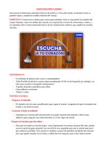 ESTETOSCOPIO CASERO A BASE DE UNA BOTELLA