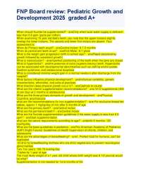 FNP Board review Pediatric Growth and Development 2025 Already graded A+.pdf