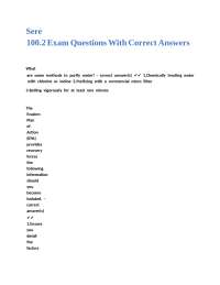 Survival and Evasion: Code of Conduct Exam Questions and Answers
