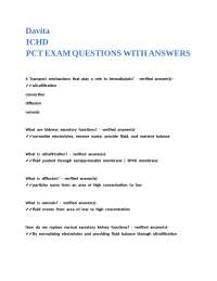 Hemodialysis Exam Questions and Answers: A Comprehensive Guide